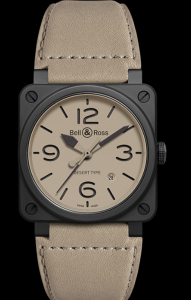 Men’s Bell & Ross Aviation BR 03 Replica Watches With Beige Dials