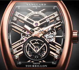 Rose Gold Franck Muller Vanguard Skeleton Fake Watches